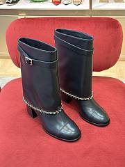 	 Chanel High Boots Suede Calfskin & Lambskin Black G39345 X56709 94301 - 5