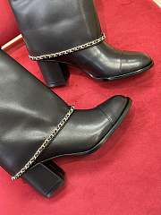 	 Chanel High Boots Suede Calfskin & Lambskin Black G39345 X56709 94301 - 3