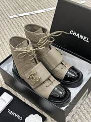 Chanel Calfskin & Shiny Calfskin Dark Beige & Black G39516 Y56261 K5119 - 1