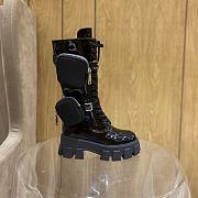 Prada Monolith shiny leather boots - 5