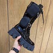 Prada Monolith shiny leather boots - 4
