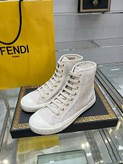 	 Fendi Monogram Lace-front Sneakers 8E8357AJZE - 1