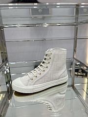 	 Fendi Monogram Lace-front Sneakers 8E8357AJZE - 4
