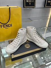 	 Fendi Monogram Lace-front Sneakers 8E8357AJZE - 3