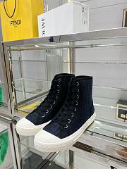 	 Fendi Monogram Lace-front Sneakers 3E8357AJZE - 1
