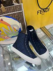 	 Fendi Monogram Lace-front Sneakers 3E8357AJZE - 4