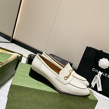 	 Gucci Loafer White With Horsebit