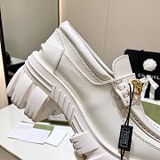 	 Gucci Women's Loafer White With Horsebit - 4
