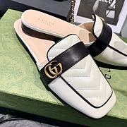 	 Gucci Women's White Slipper With Double G - 2