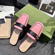 	 Gucci Women's Pink Slipper With Double G - 2