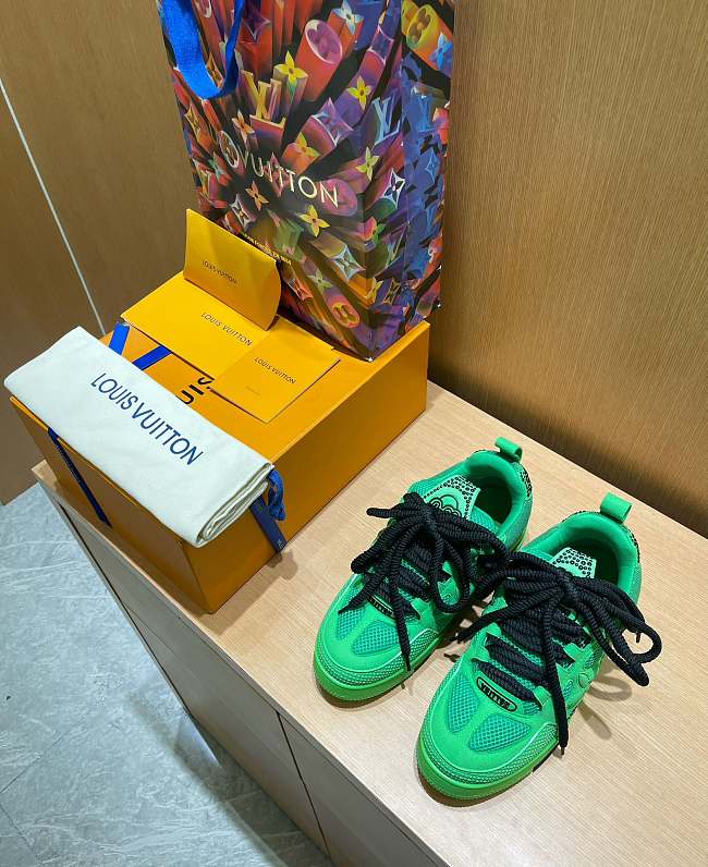 Louis Vuitton SS23 Green Sneaker  - 1