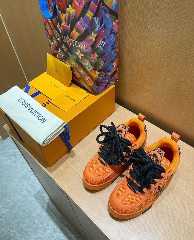 	 Louis Vuitton SS23 Orange Sneaker - 1