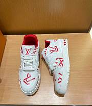 Louis Vuitton Red Trainer Sneaker - 6