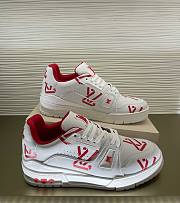 Louis Vuitton Red Trainer Sneaker - 3