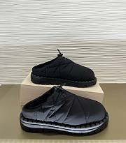 	 Prada Padded Black Nylon Slip-On Shoes - 2