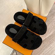 	 Hermes Suede Fur Plain Loafers & Slip-ons 06 - 3