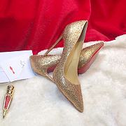 Christian Louboutin Beige Strass 120 Crystal Pigalle Follies Pumps - 2
