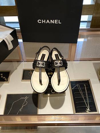 Chanel Casual Style Logo Sandals 01