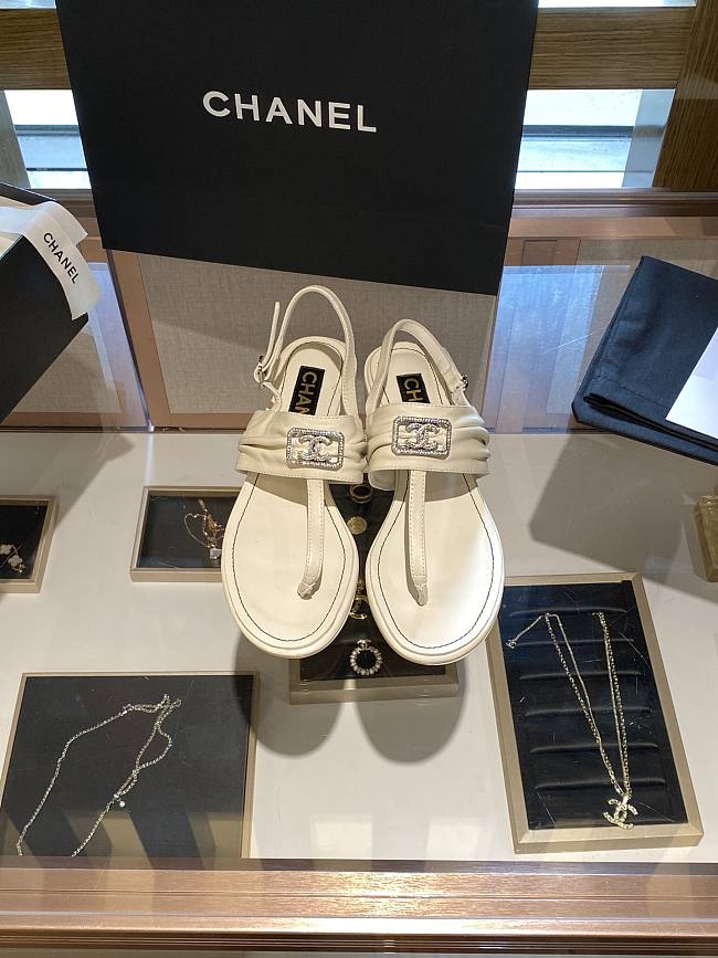	 Chanel Casual Style Logo Sandals 02 - 1