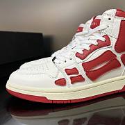 AMIRI Skel Panelled High Top White Red  MFS002-124 - 2