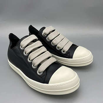 Rick Owens DRKSHDW Low Sneakers Black White Leather