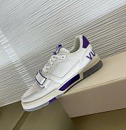 Louis Vuitton Trainer Sneaker White Purple - 4