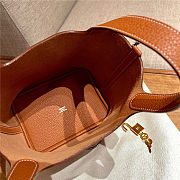 Hermès Picotin Lock 18 Orange Clemence Palladium Hardware Size 18 - 6