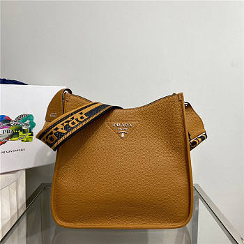 Prada Leather Mini Shoulder Bag Caramel Size 20 x 6 x 19 cm