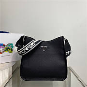 Prada Leather Mini Shoulder Bag Black Size 20 x 6 x 19 cm - 1
