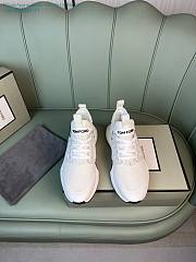 Tom Ford Nylon Mesh Jago White Sneaker - 1