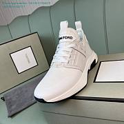 Tom Ford Nylon Mesh Jago White Sneaker - 3