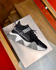 Versace Sneakers Squalo Men Fabric Black - 2