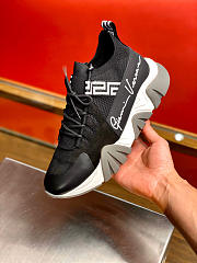 Versace Sneakers Squalo Men Fabric Black - 3