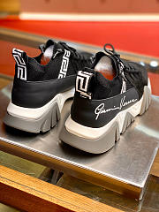 Versace Sneakers Squalo Men Fabric Black - 4