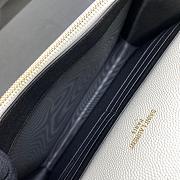 Saint Laurent Cassandre Quilted Textured-Leather Shoulder White Bag One Size - 2