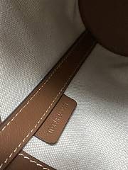 Burberry Canvas and Leather Two Tone Small Bucket Bag NaturalTan - 4