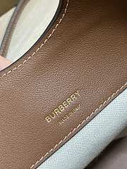 Burberry Canvas and Leather Two Tone Small Bucket Bag NaturalTan - 2