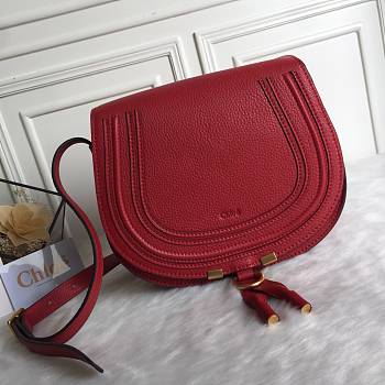 Chloé Marcie Small Saddle Bag Red