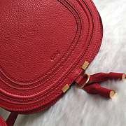 Chloé Marcie Small Saddle Bag Red - 6