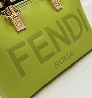 Fendi By The Way Mini Acid Green Leather Small Boston Bag - 4