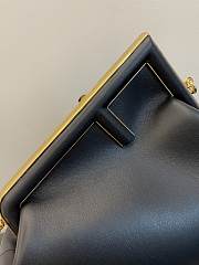 Fendi First Small Black Leather Bag - 6