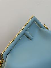 Fendi First Small Turquoise Leather Bag - 2