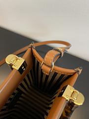 Fendi Mini Sunshine Shopper Brown Leather Mini-Bag - 6