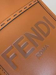Fendi Mini Sunshine Shopper Brown Leather Mini-Bag - 2