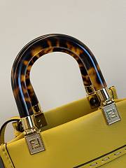 Fendi Mini Sunshine Shopper Yellow Leather Mini-Bag - 5