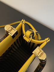 Fendi Mini Sunshine Shopper Yellow Leather Mini-Bag - 3