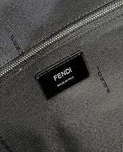 Fendi Small Drawstring Backpack Black FF Fabric Backpack - 6