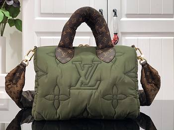 Louis Vuitton Speedy Bandouliere 25 Khaki Green 25x19x15cm