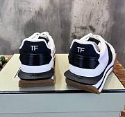 Tom Ford Suede Eco-Friendly Material James White/Black + Cream Sneaker - 5