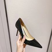 Jimmy Choo Romy 85 Black Patent Leather Pointy Toe Pumps - 4
